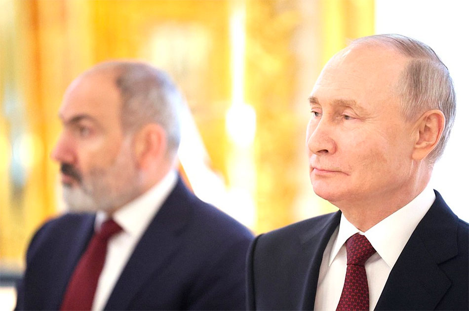 Путин и Пашинян пообщались на неформальной встрече глав государств СНГ в Санкт-Петербурге